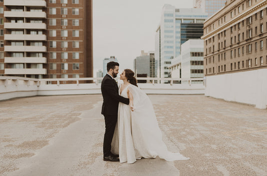 Calgary wedding, Vancouver wedding, unique wedding gown, Calgary wedding dresses, rooftop bar, rooftop wedding