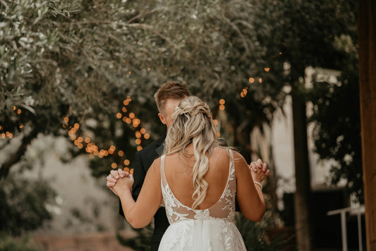 rose garden lace wedding dress