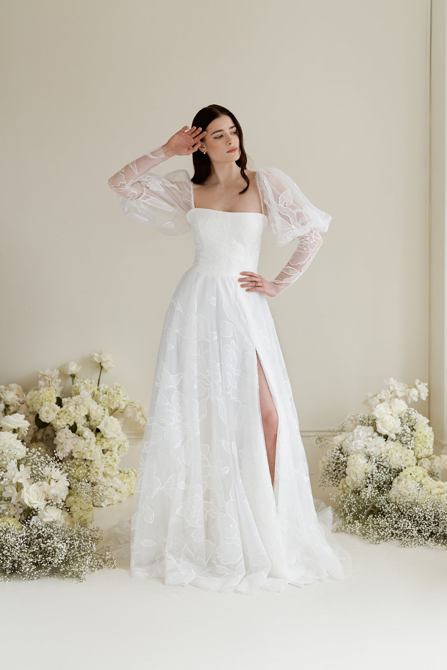 Detachable Bridal Sleeves, Tulle Puff Removable Sleeves for Wedding Dress -   Canada